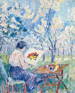 Fernand Verhaegen - La peinture au jardin