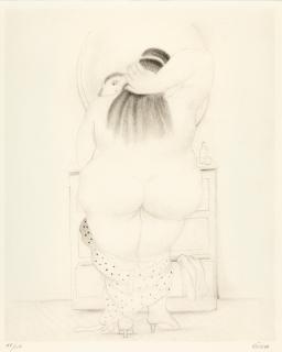 Fernando Botero - 2 Bll.: Mujer fumando – Mujer ante el Espejo.
