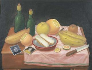 Fernando Botero - Bodegón con fotografía
