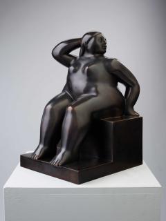 Fernando Botero - Donna seduta su cubo