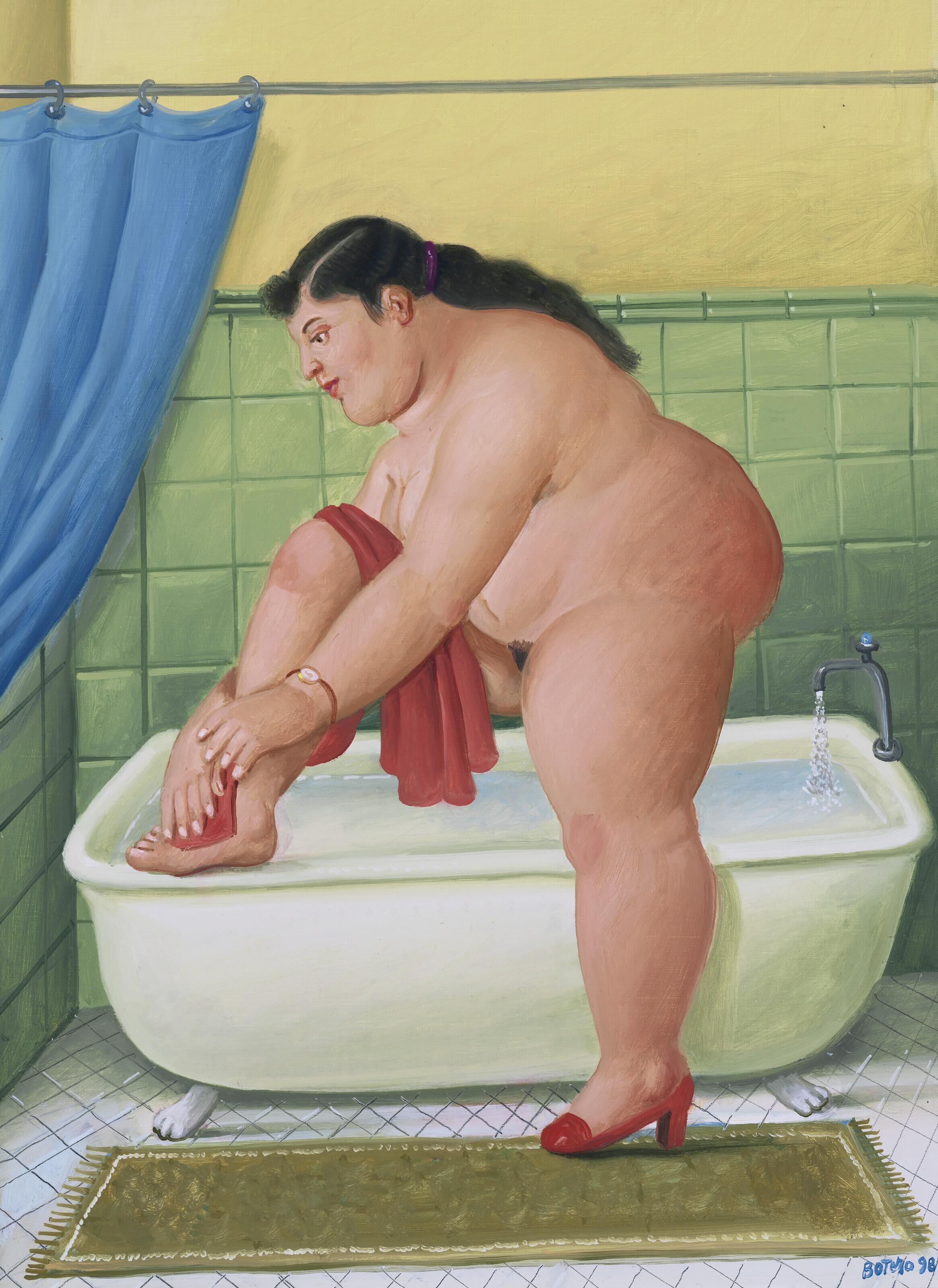 Fernando Botero - El baño