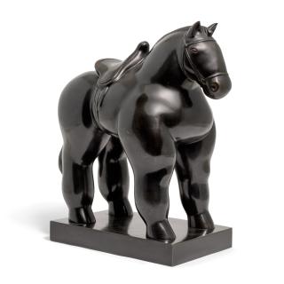 Fernando Botero - Horse With Saddle