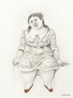 Fernando Botero - Jeune Femme Assise