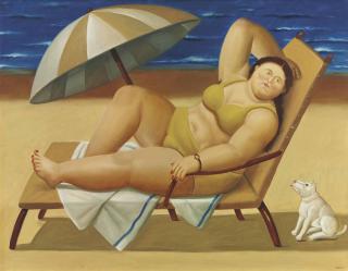 Fernando Botero - La bañista