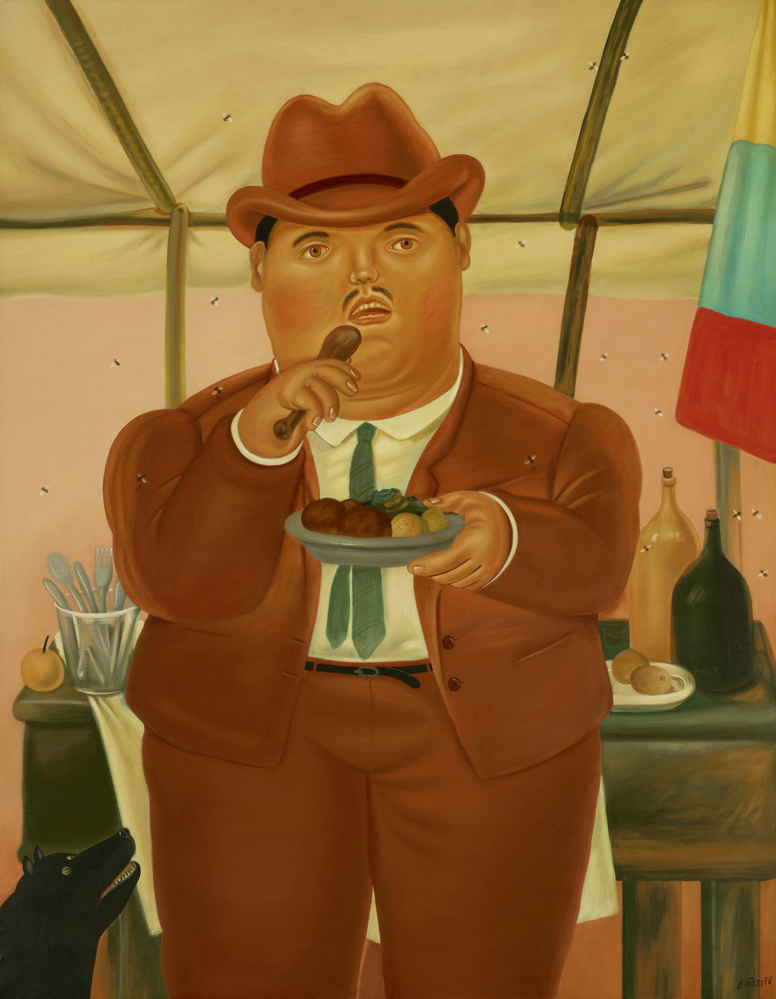 Fernando Botero - Man Eating