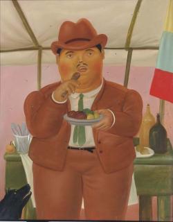 Fernando Botero - Man Eating