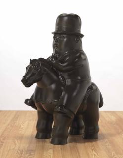 Fernando Botero - Man On Horseback