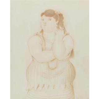 Fernando Botero - Mujer Fermando; And Mujer Ante El Espejo