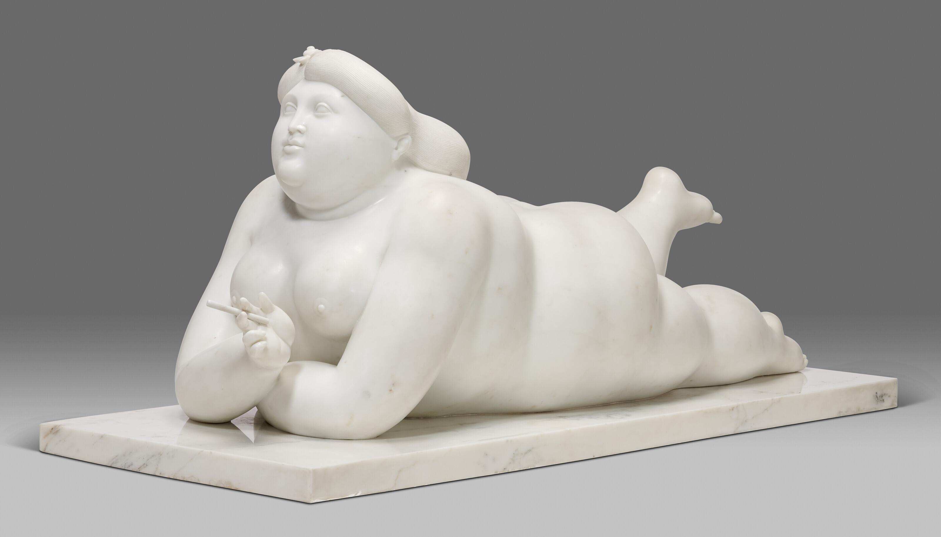 Fernando Botero - Mujer fumando