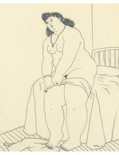 Fernando Botero - Mujer que se desnuda