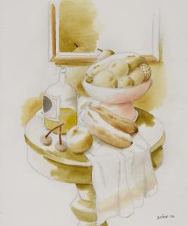 Fernando Botero - Nature morte au guéridon
