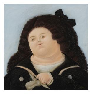 Fernando Botero - Portrait Of A Schoolgirl