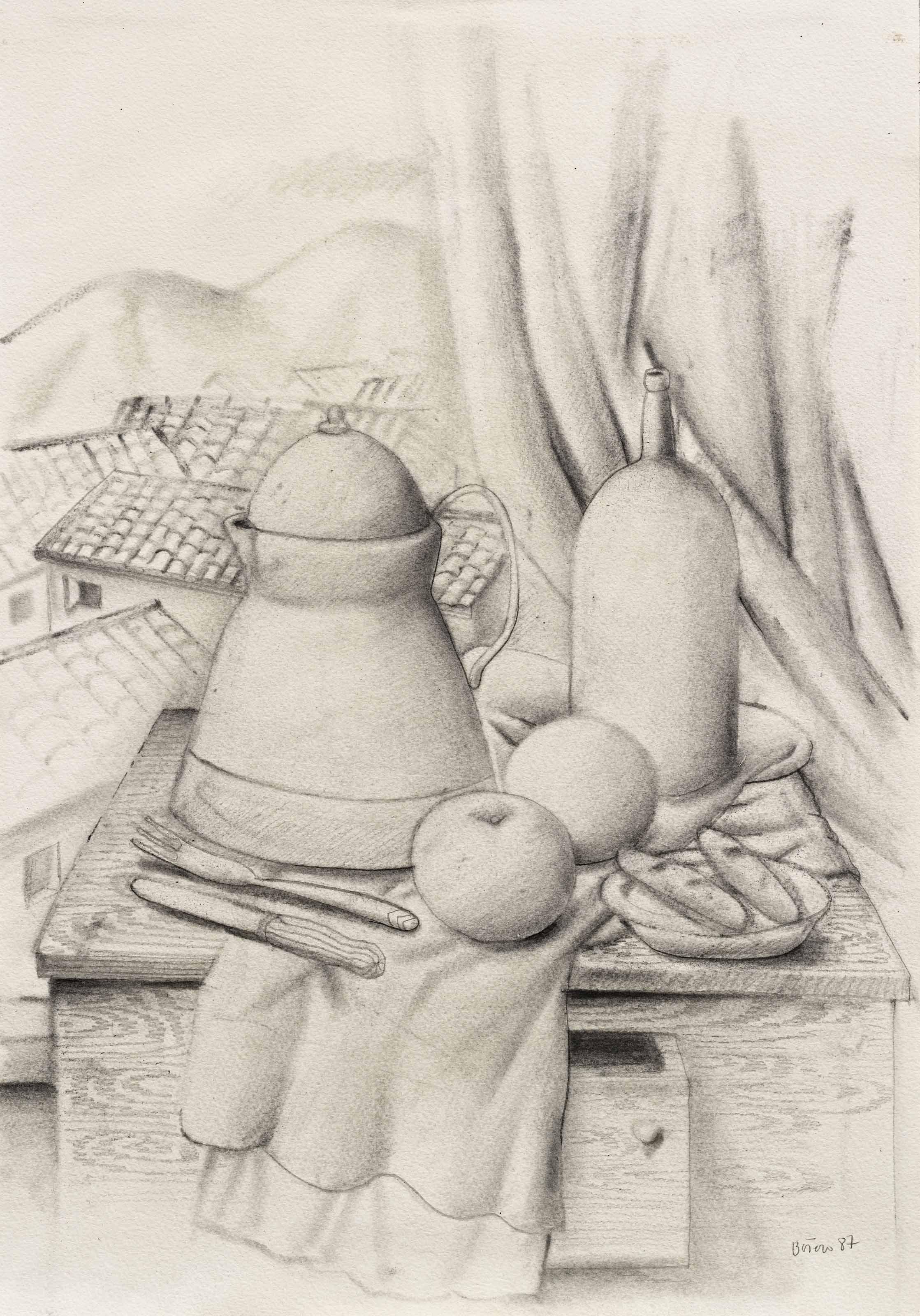 Fernando Botero - Still life with Mountain View