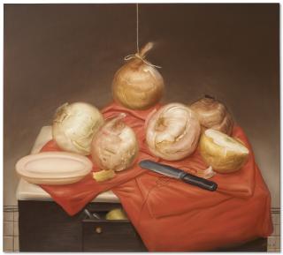 Fernando Botero - Still Life with Onions