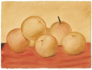Fernando Botero - Still Life With Oranges