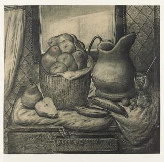 Fernando Botero - Stillleben mit Früchten.