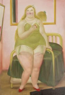 Fernando Botero - The Bedroom