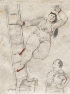 Fernando Botero - Une femme acrobate