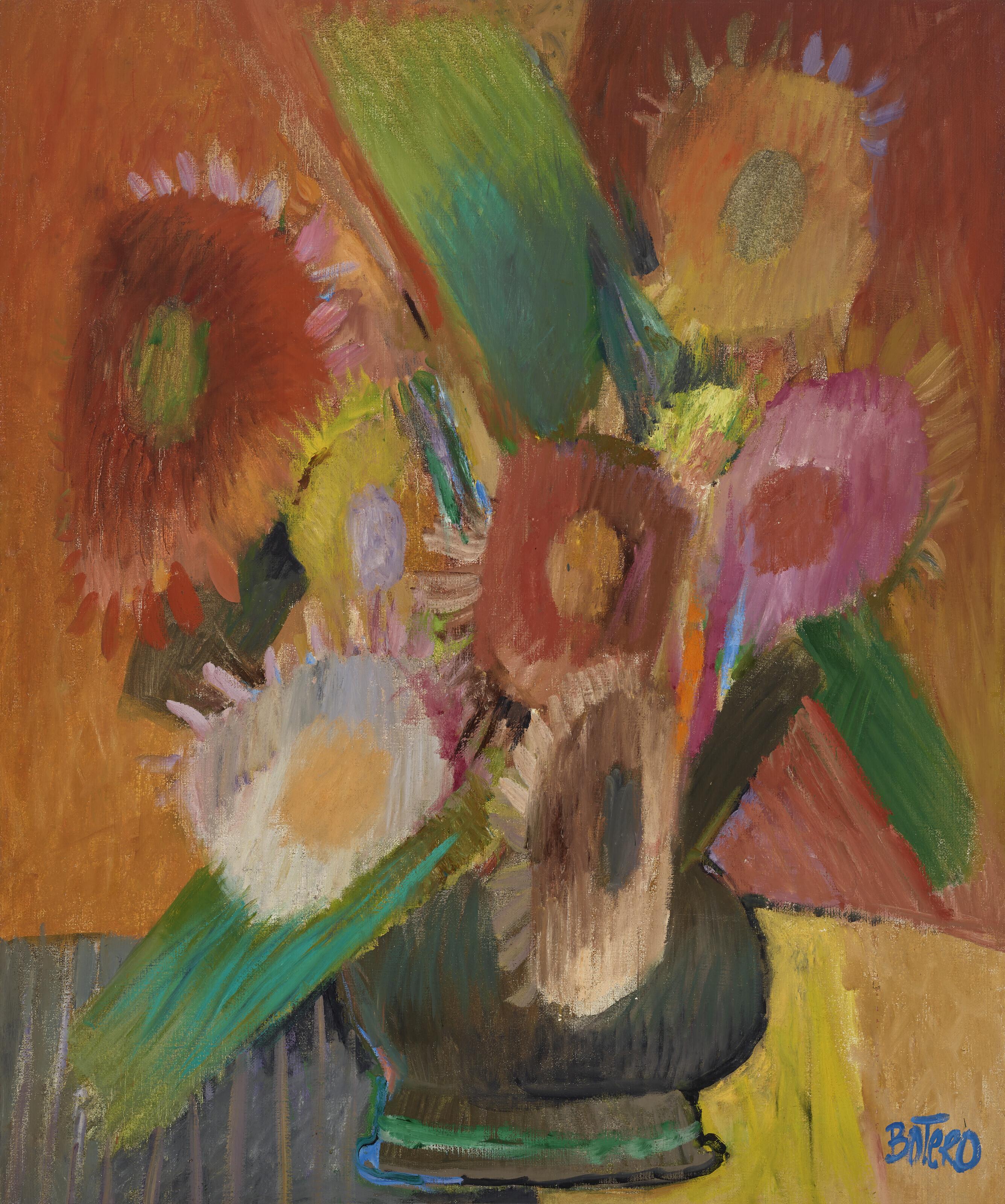 Fernando Botero - Vase with Flowers