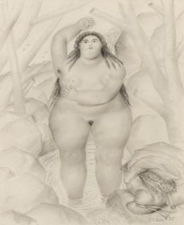 Fernando Botero - Woman In River