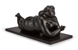 Fernando Botero - Woman With A Cigarette