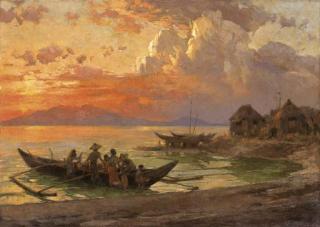 Fernando Cueto Amorsolo - Figures by the sea