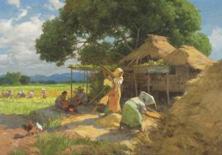 Fernando Cueto Amorsolo - Harvest Season