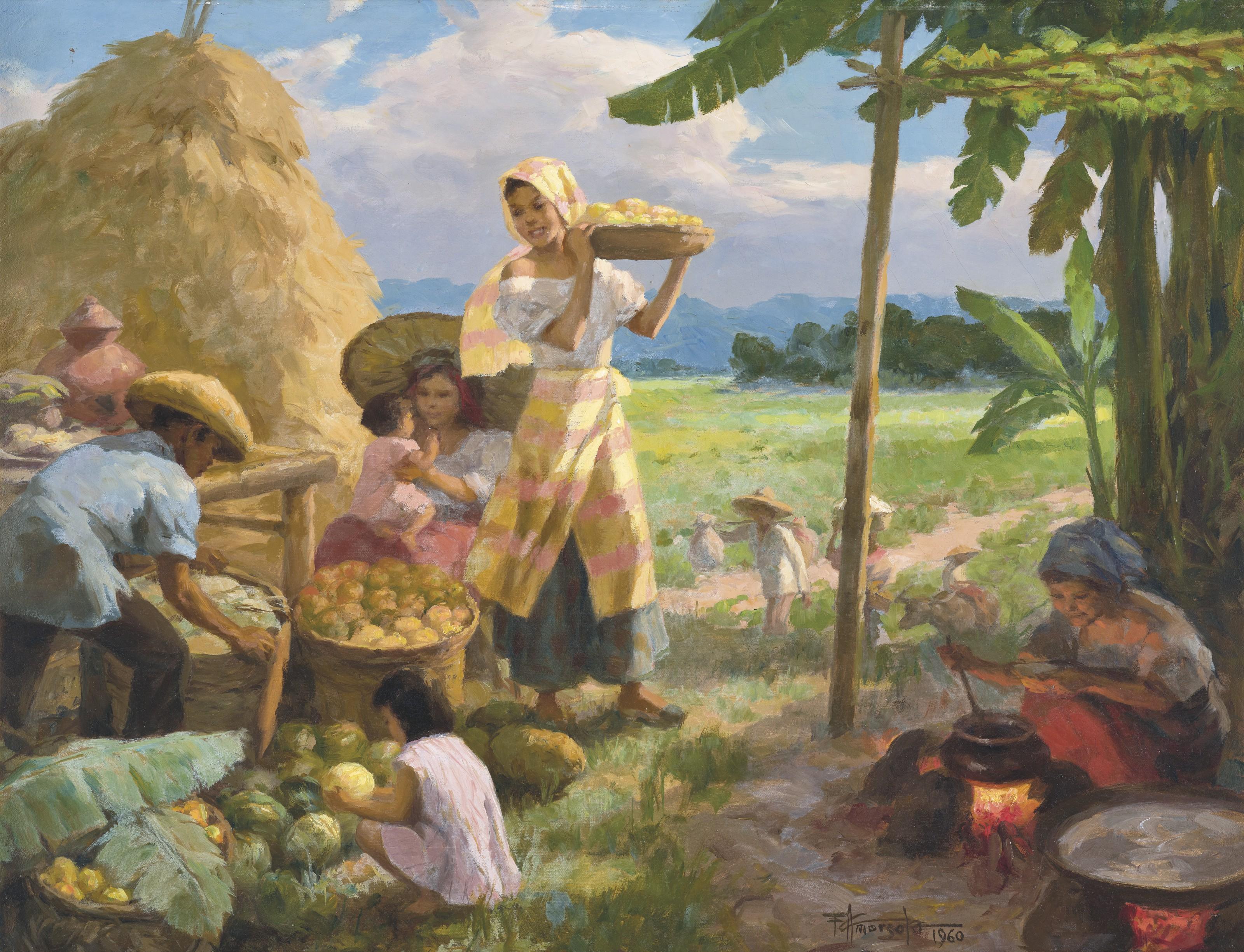 Fernando Cueto Amorsolo - Harvest Time