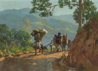 Fernando Cueto Amorsolo - Igorots In Baguio