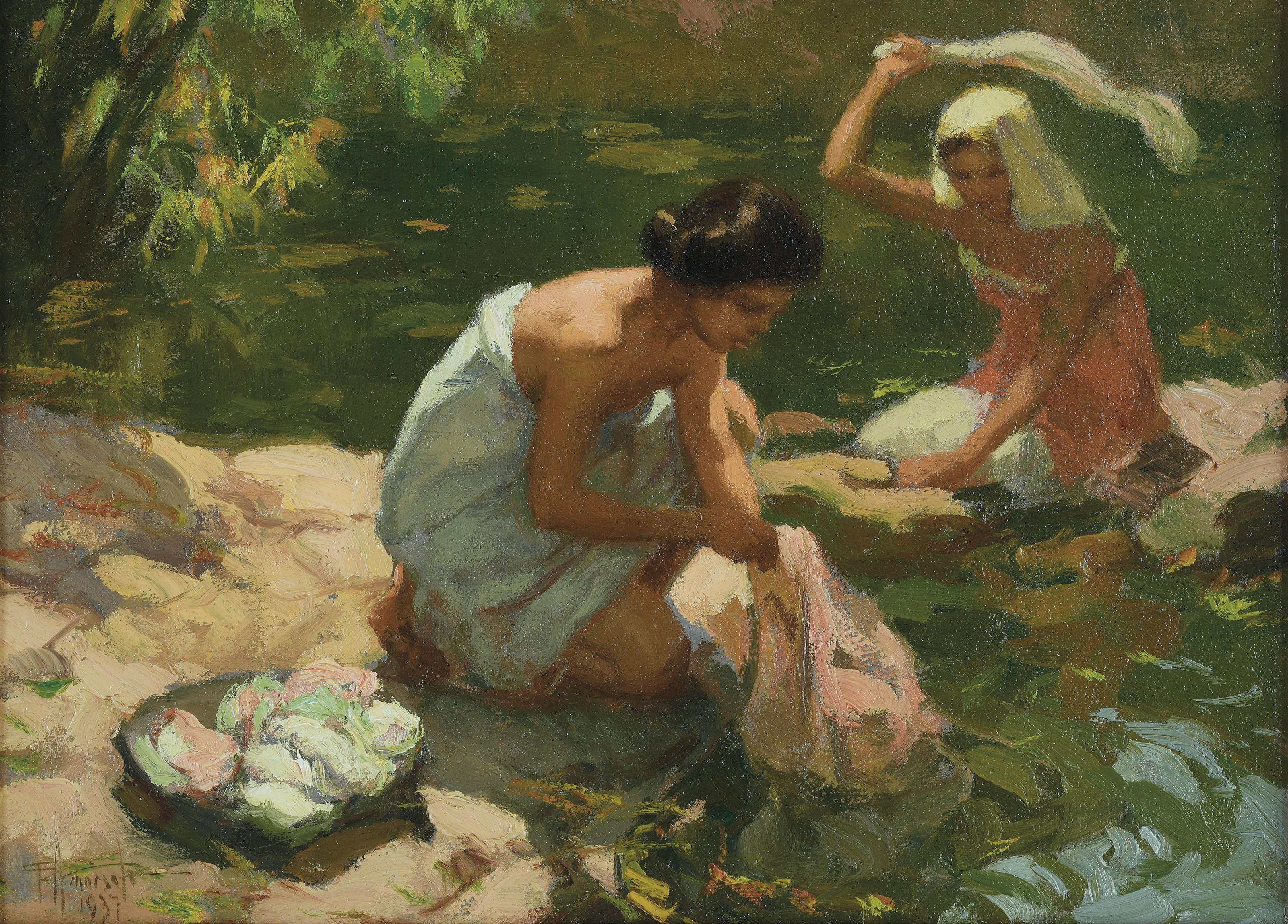 Fernando Cueto Amorsolo - Lavenderas