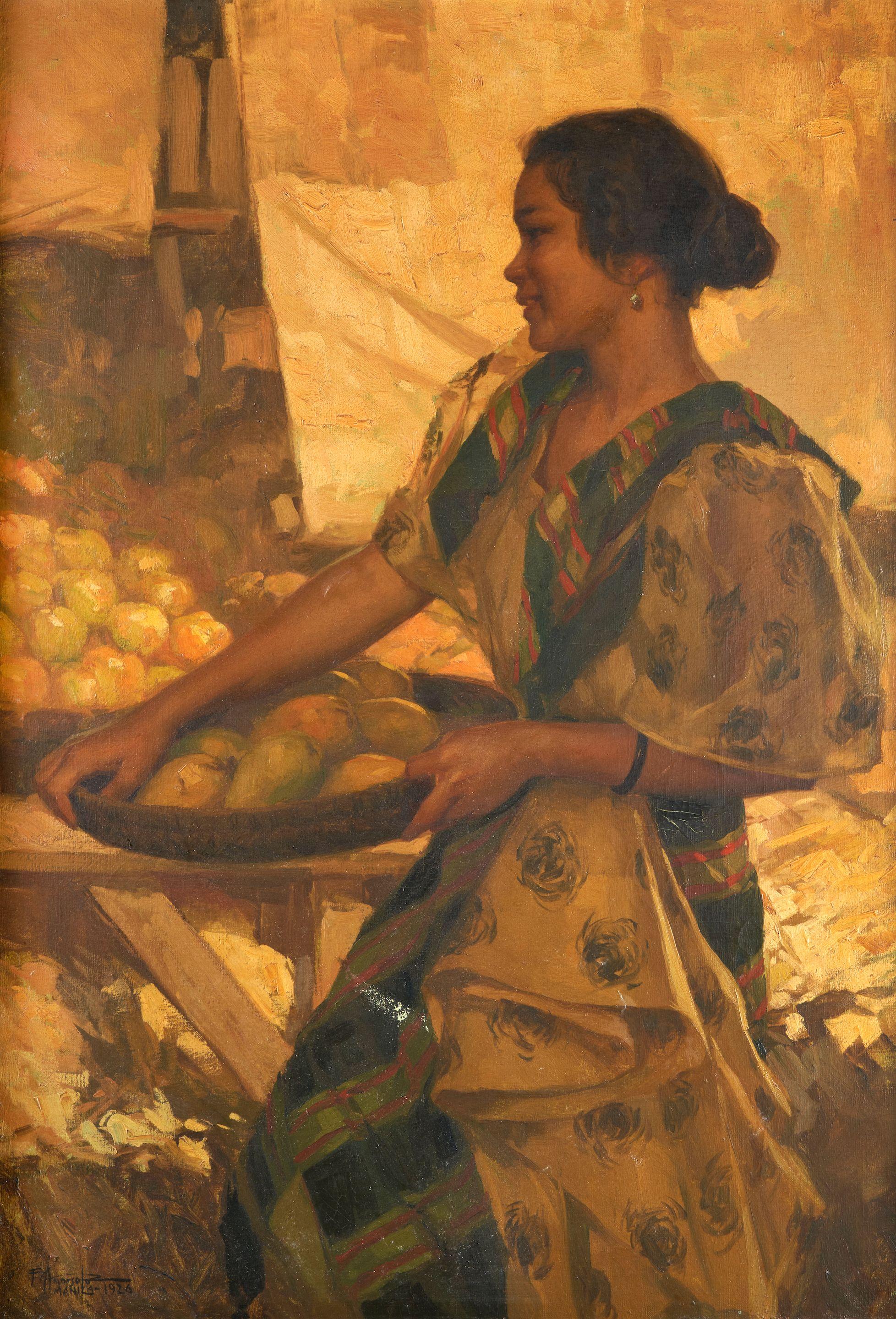 Fernando Cueto Amorsolo - Maiden with Fruit