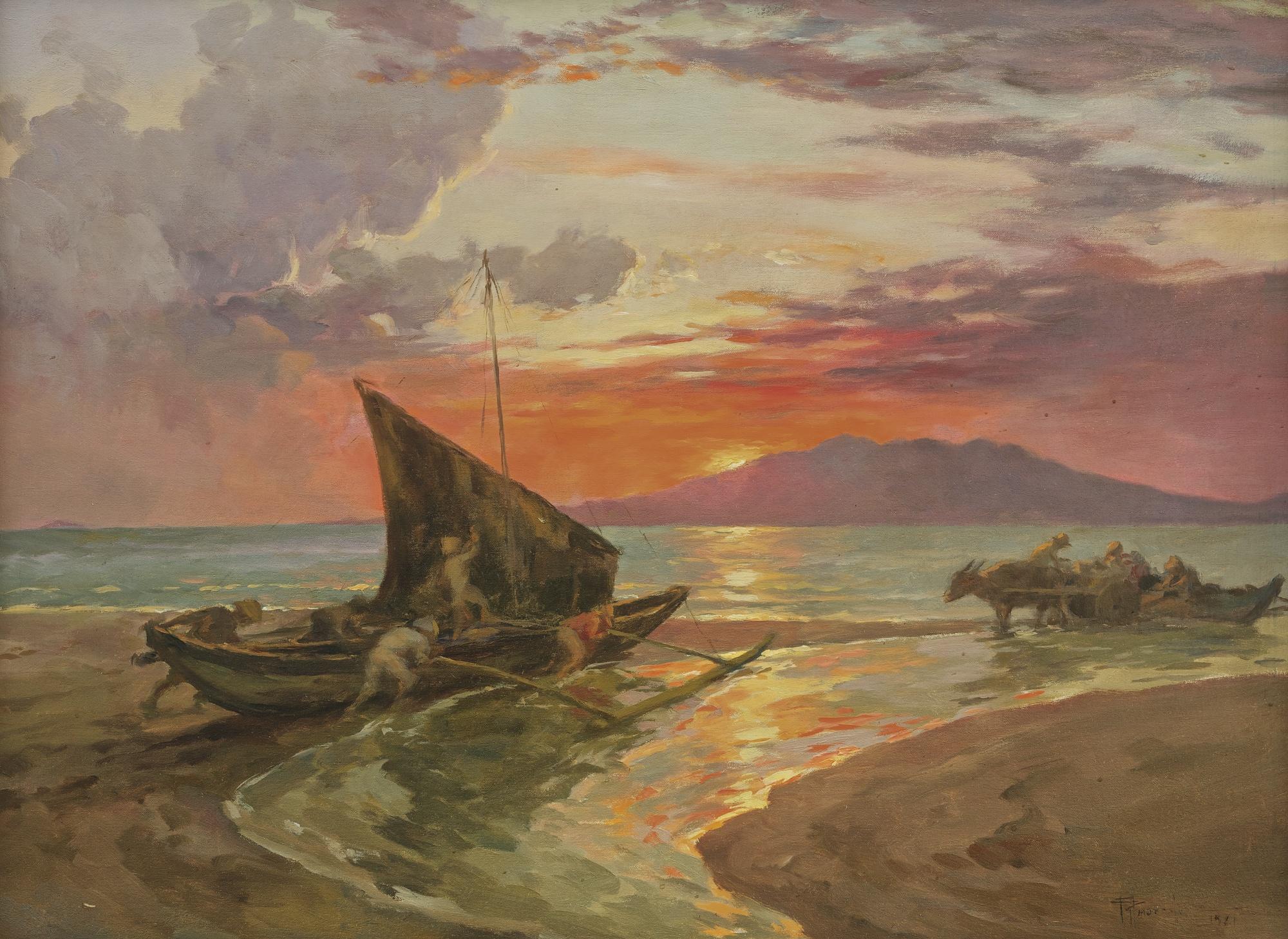 Fernando Cueto Amorsolo - Manila Bay Sunset
