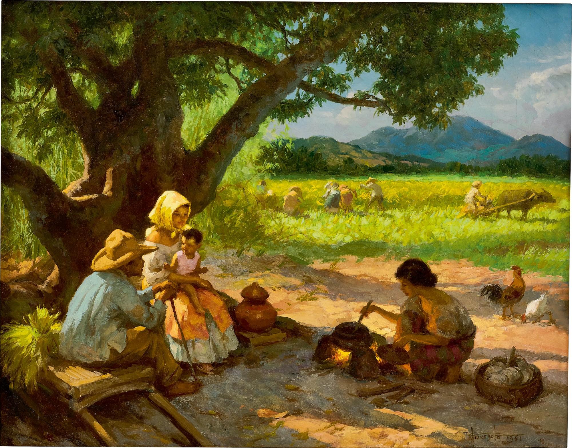 Fernando Cueto Amorsolo - Noonday Meal