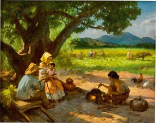 Fernando Cueto Amorsolo - Noonday Meal