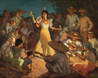 Fernando Cueto Amorsolo - Pandanggo sa Ilaw (Fandango with the Light)