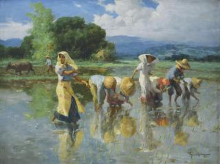 Fernando Cueto Amorsolo - Planting Rice
