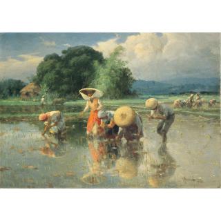 Fernando Cueto Amorsolo - Planting Rice