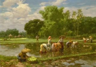 Fernando Cueto Amorsolo - Rice Planting