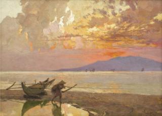 Fernando Cueto Amorsolo - Sunset By The Sea