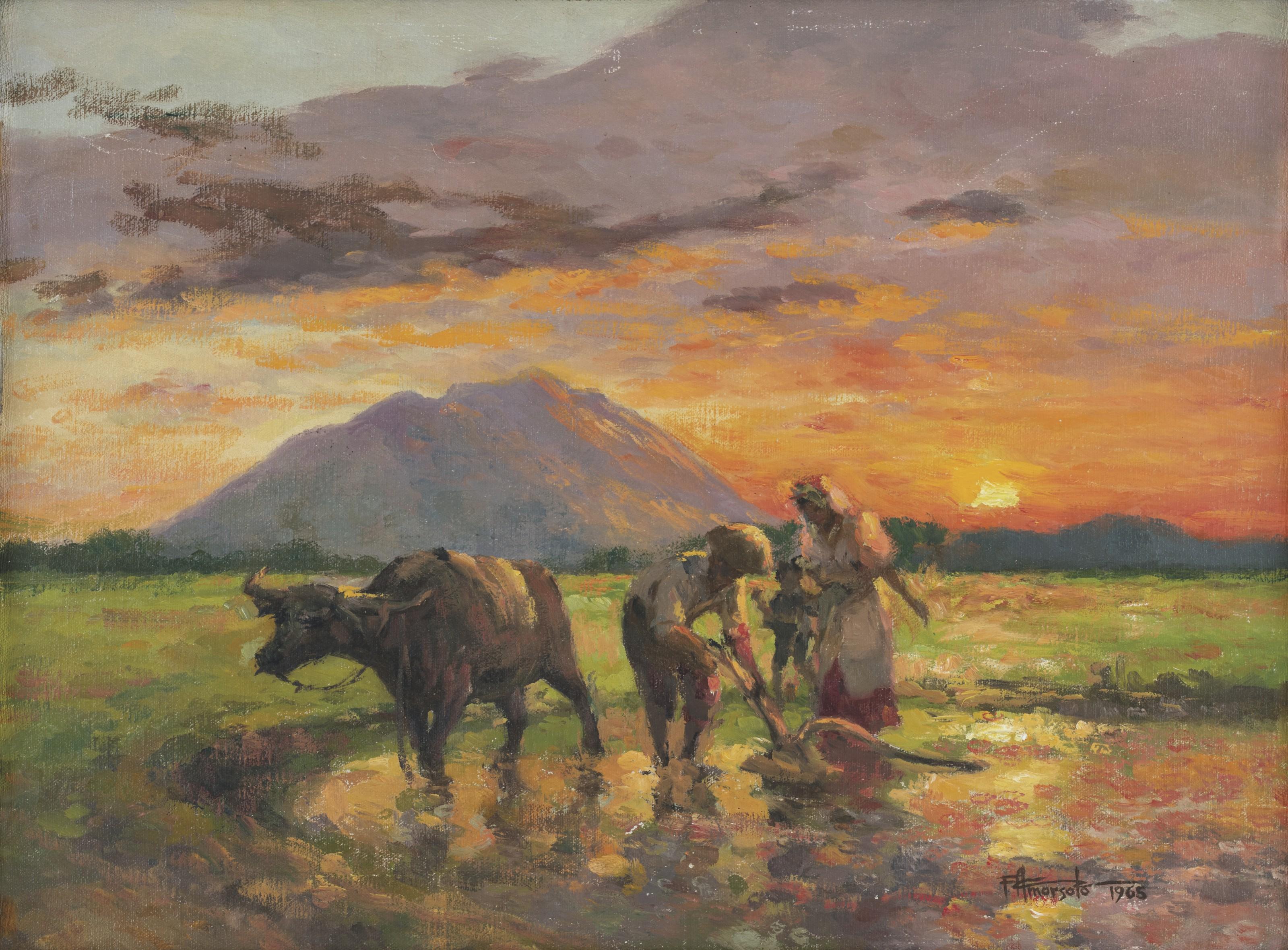 Fernando Cueto Amorsolo - Trabajo en el campo (Working in the Field)