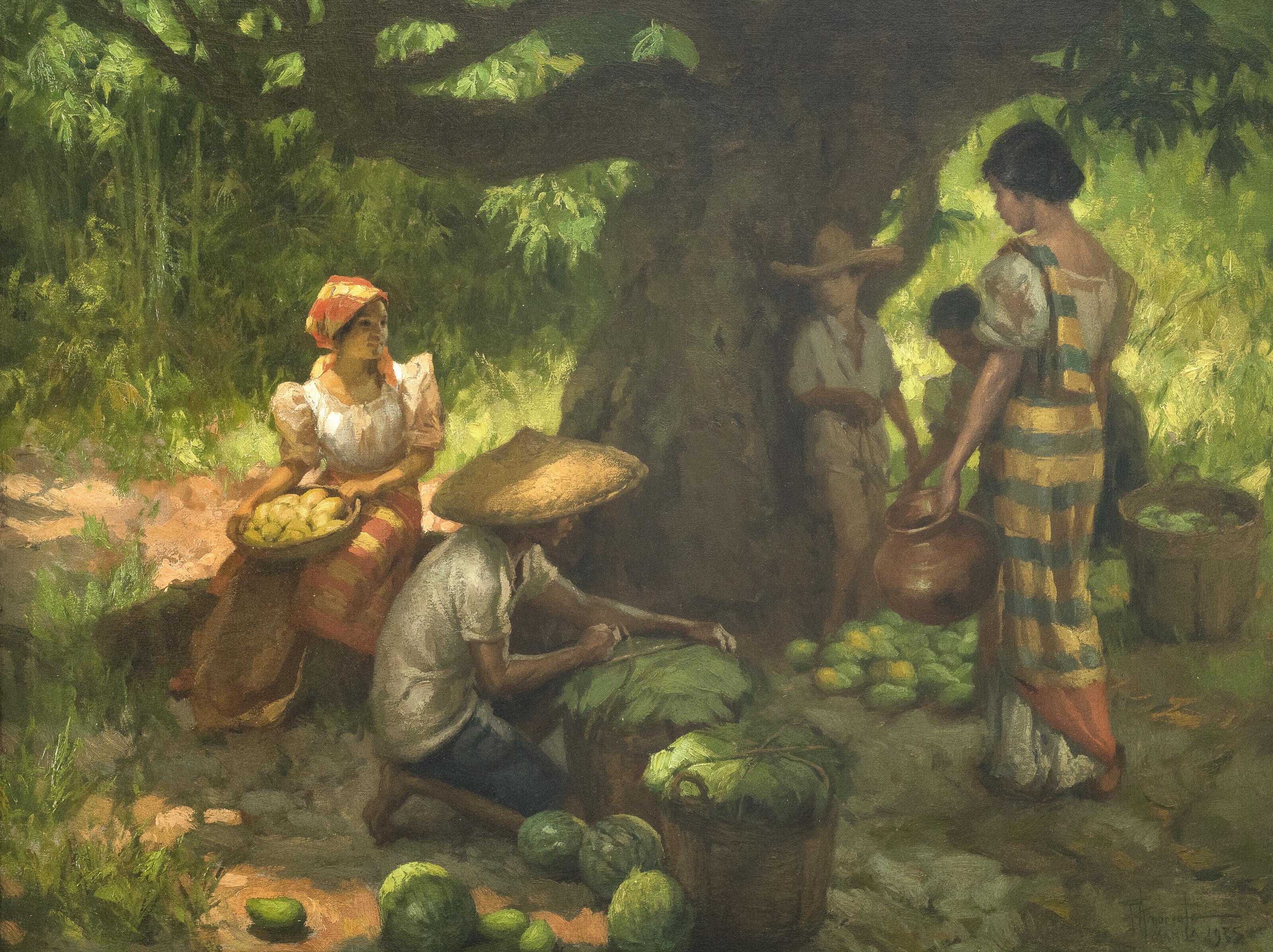 Fernando Cueto Amorsolo - Under the Mango Tree