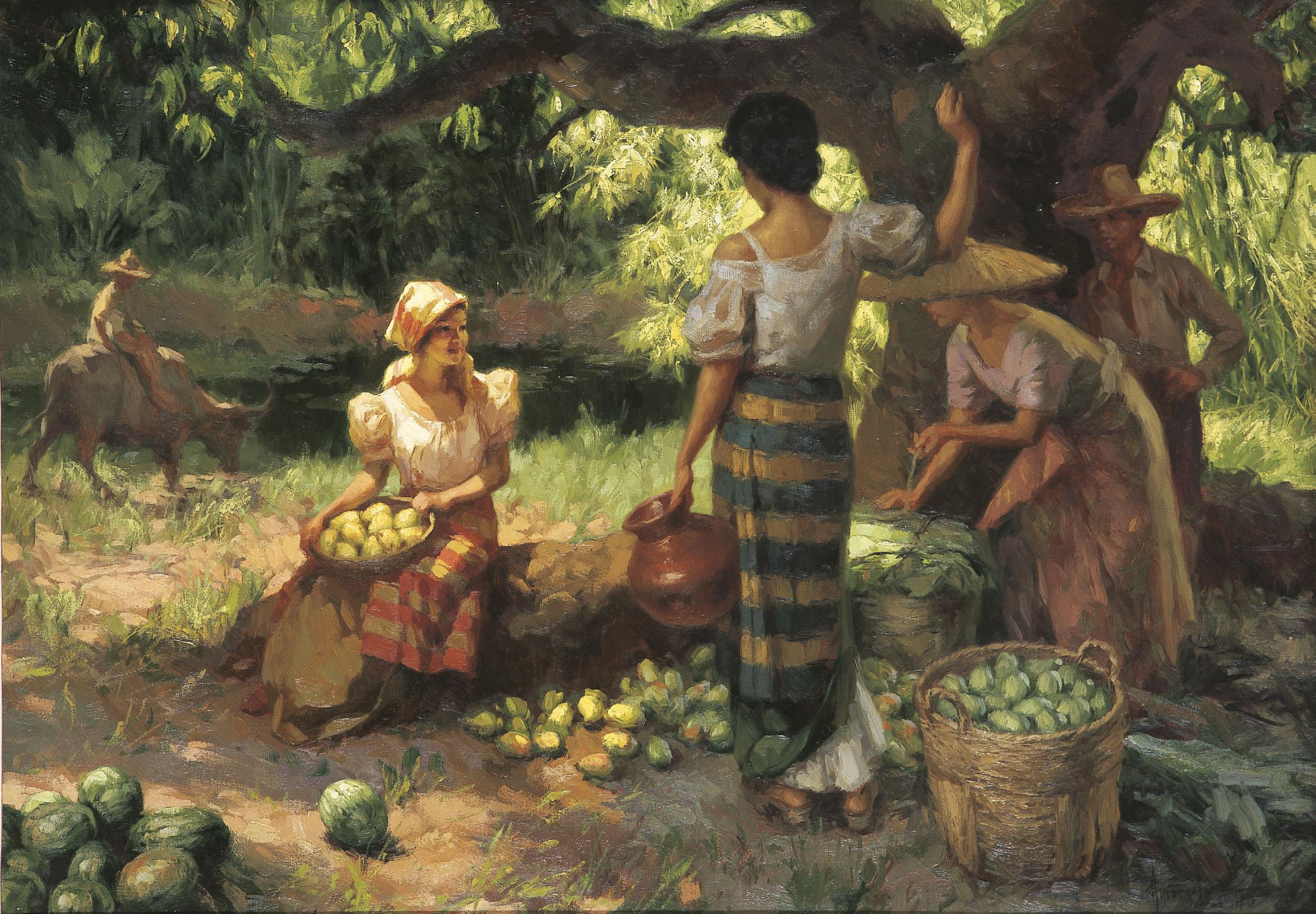 Fernando Cueto Amorsolo - Under the Mango Tree