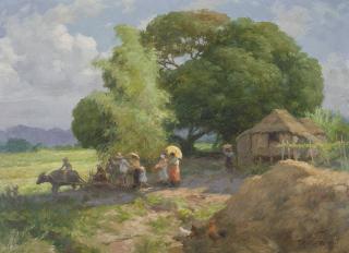 Fernando Cueto Amorsolo - Village Procession