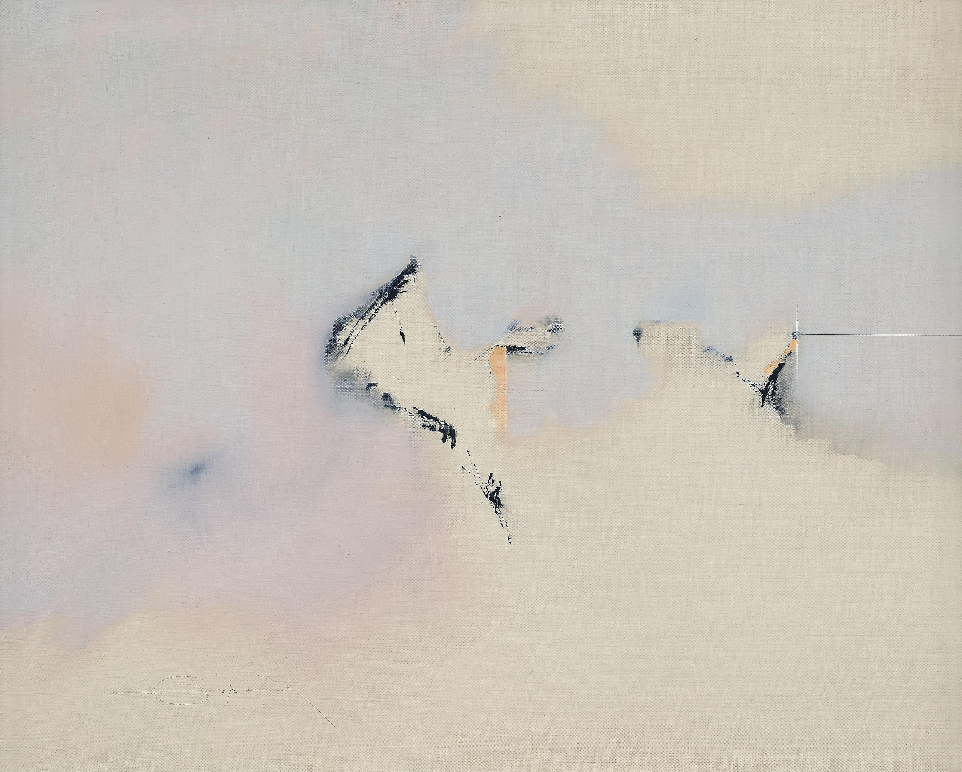 Fernando Zóbel - Interior con Nieto de Monet (Inside with Monet\'s Grandson)