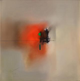 Fernando Zóbel - Sol y tractor II