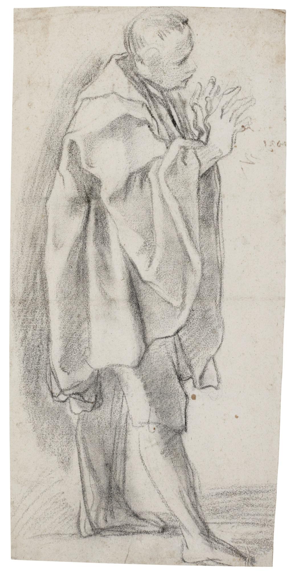 Ferraù Fenzoni - A Young Man Standing In Profile To The Right