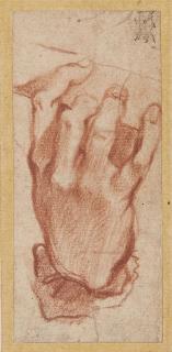 Ferraù Fenzoni - Study Of A Right Hand, Playing A Musical Instrument