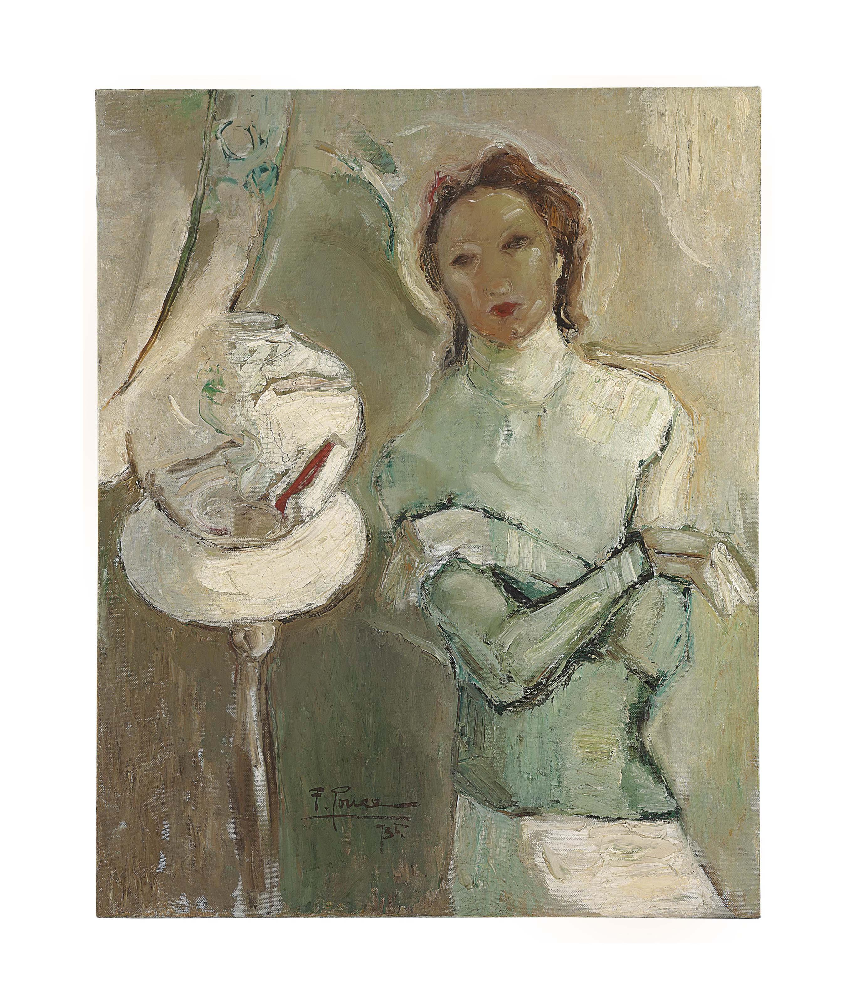 Fidelio Ponce De León - Joven con pecera