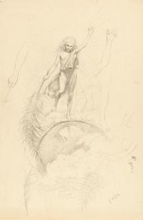 Fidus - 2 Bll.: Vorzeichnungen zu „Gloria in excelsis Deo“