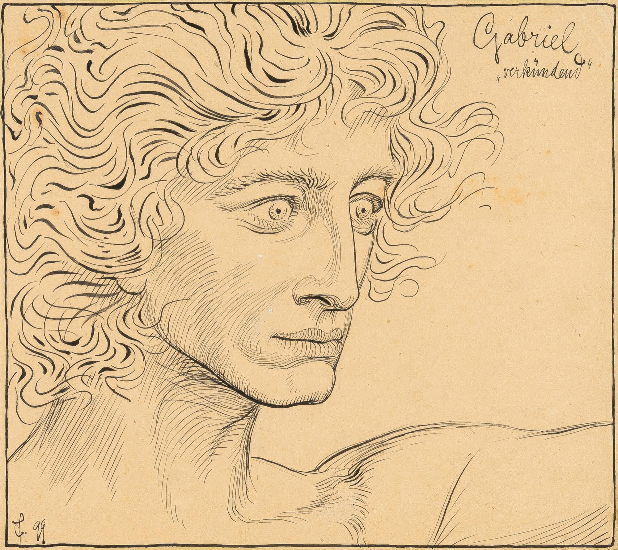 Fidus - „Gabriel verkündend“